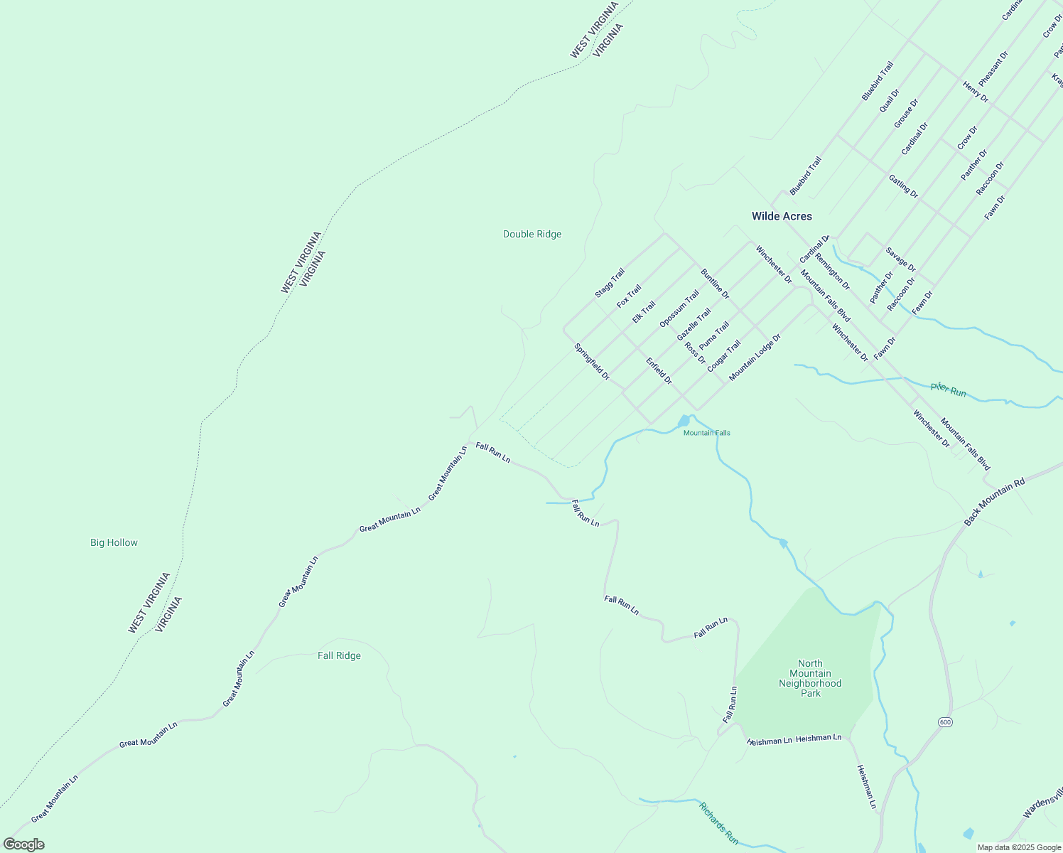 map of restaurants, bars, coffee shops, grocery stores, and more near 617 Elk Trail in Winchester