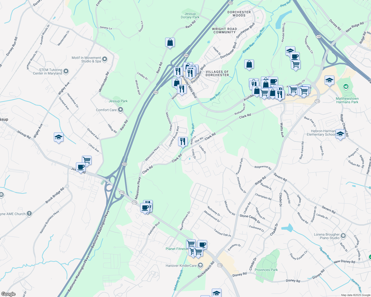 Jessup MD Walk Score