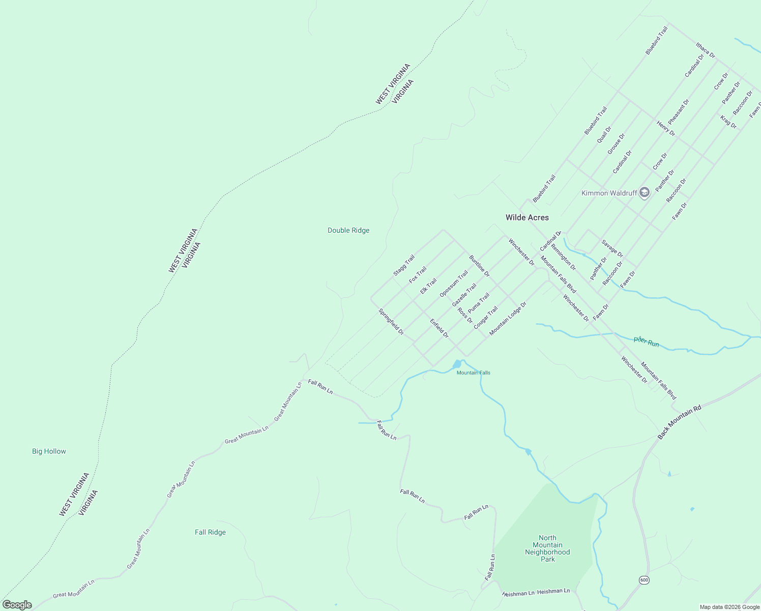 map of restaurants, bars, coffee shops, grocery stores, and more near 502 Fox Trail in Winchester
