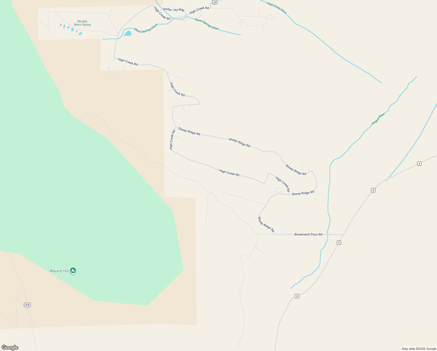 map of restaurants, bars, coffee shops, grocery stores, and more near 2861 High Creek Road in Fairplay