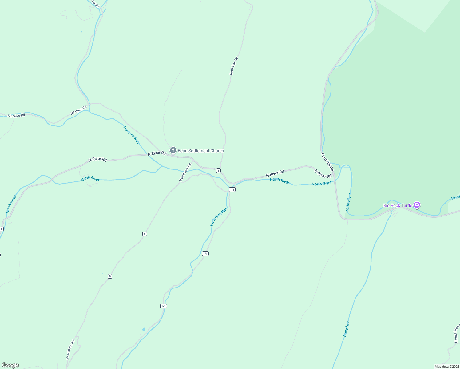 map of restaurants, bars, coffee shops, grocery stores, and more near 7934 North River Road in Rio