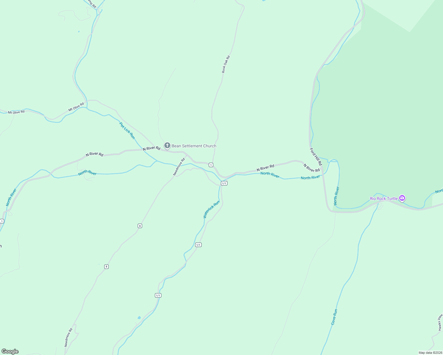 map of restaurants, bars, coffee shops, grocery stores, and more near 7934 North River Road in Rio