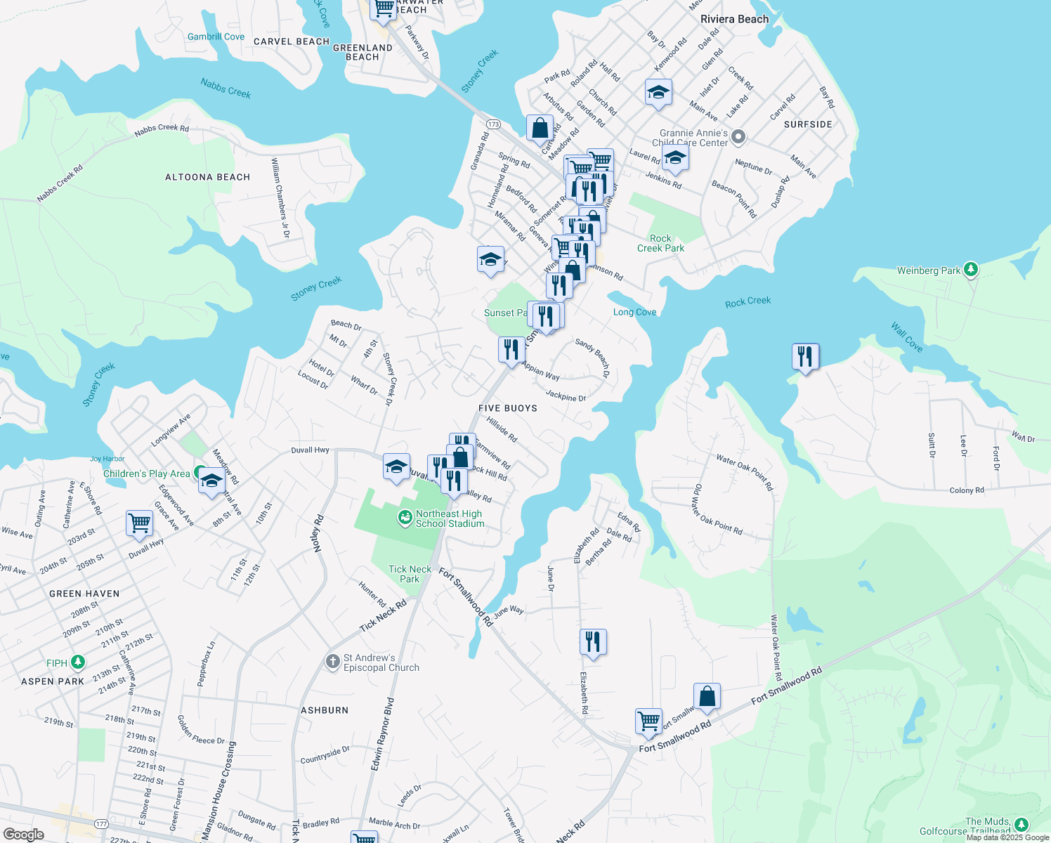 Pasadena Yacht Yard Road, Pasadena MD Walk Score