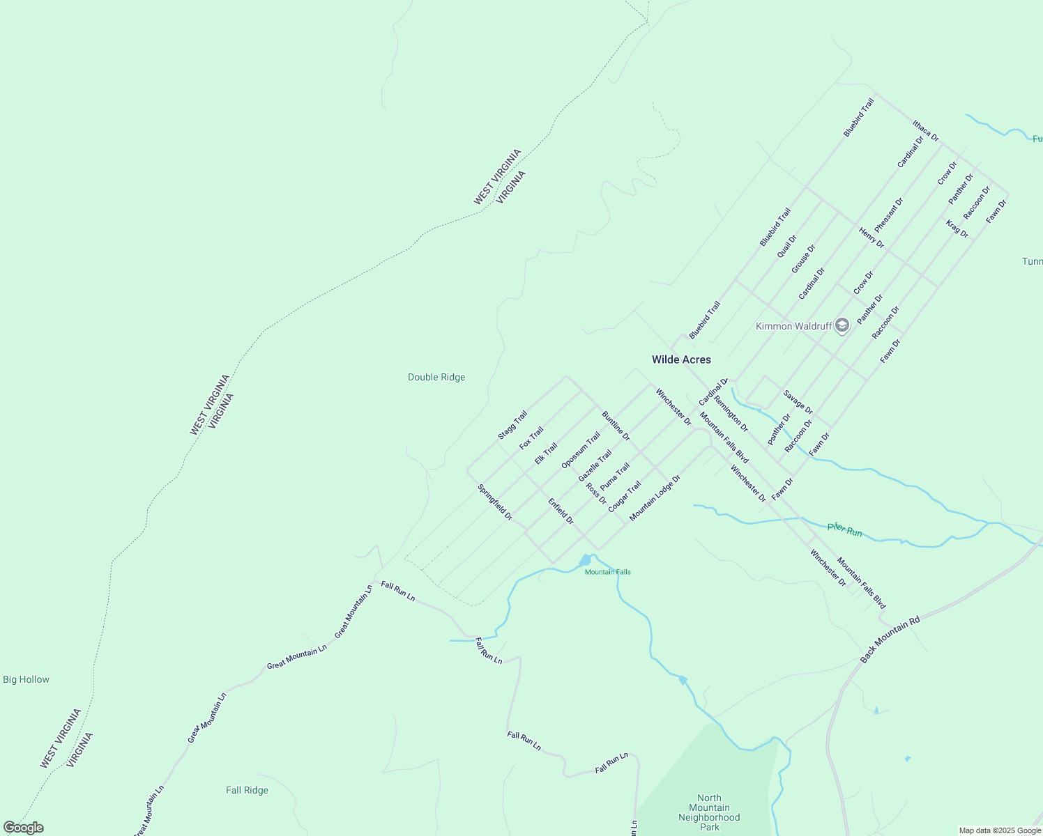 map of restaurants, bars, coffee shops, grocery stores, and more near 310 Stag Trail in Winchester