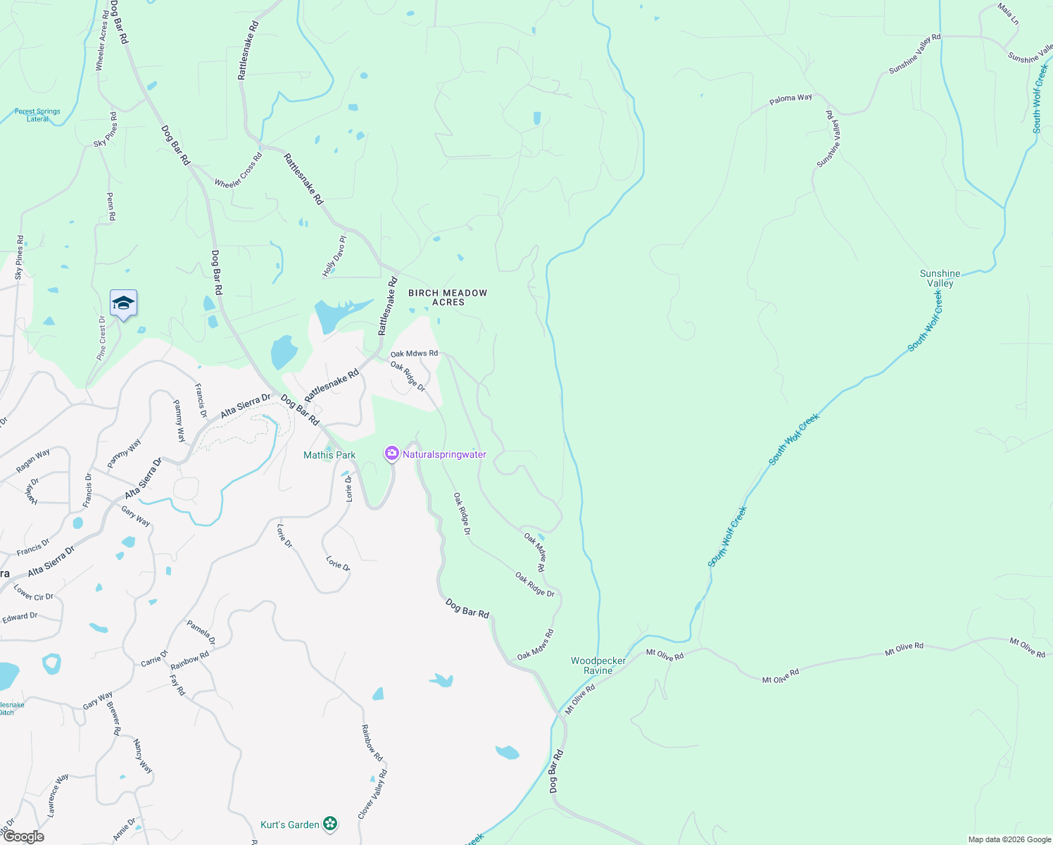 map of restaurants, bars, coffee shops, grocery stores, and more near 20111 Tanglewood Road in Grass Valley