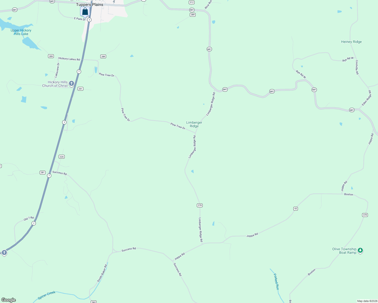 map of restaurants, bars, coffee shops, grocery stores, and more near 40333 Limberger Ridge Road in Reedsville