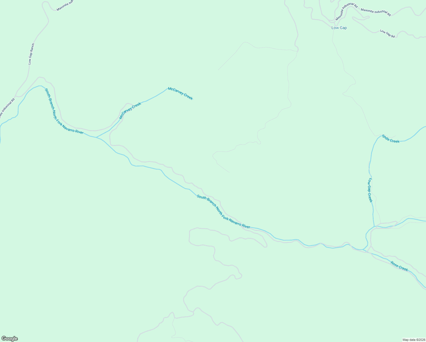 map of restaurants, bars, coffee shops, grocery stores, and more near 13333 Low Gap Road in Ukiah