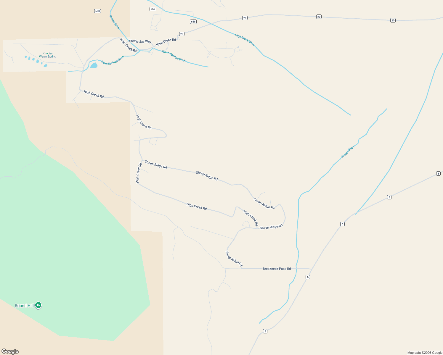 map of restaurants, bars, coffee shops, grocery stores, and more near 582 Sheep Ridge Road in Fairplay