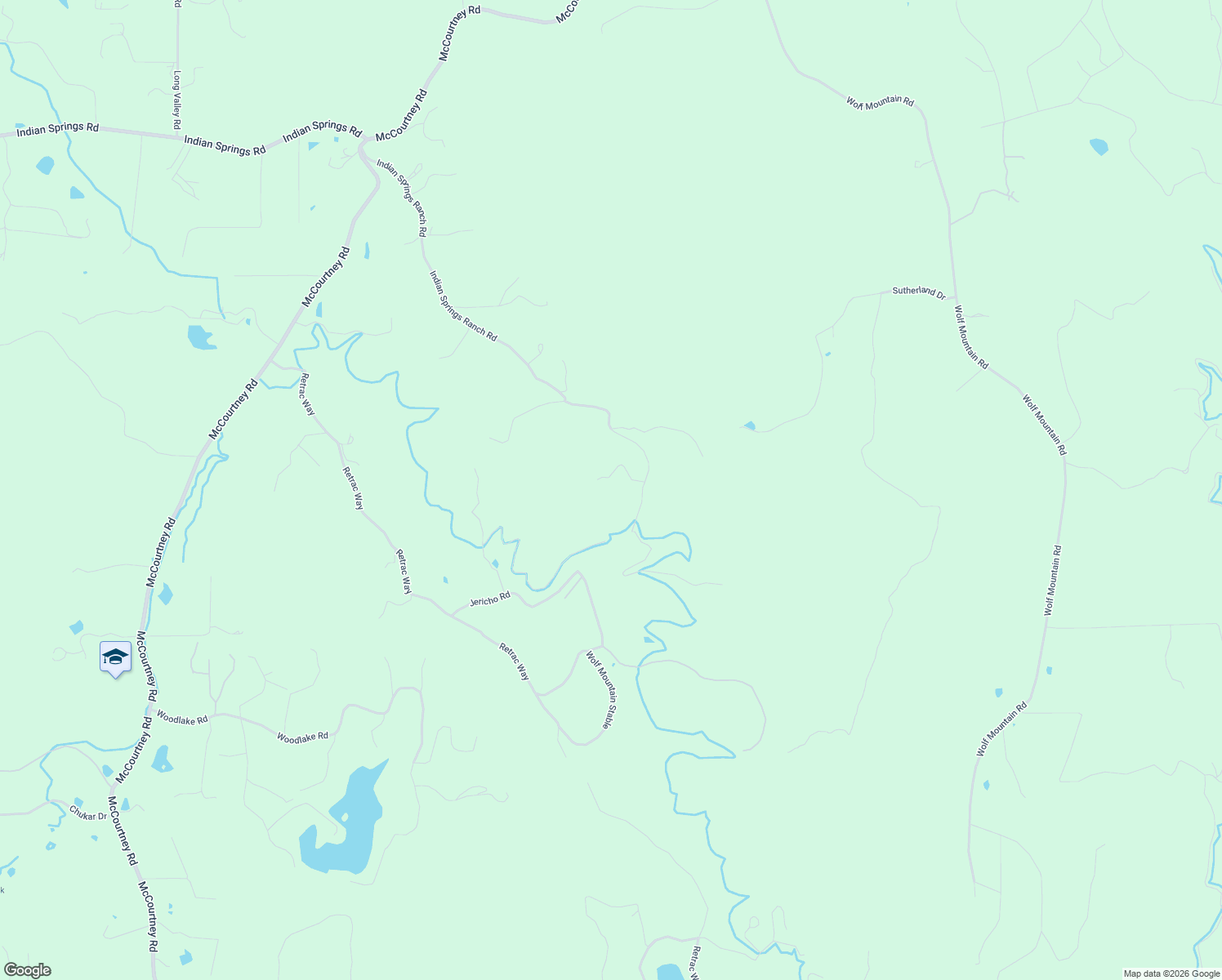 map of restaurants, bars, coffee shops, grocery stores, and more near 17395 Indian Springs Ranch Road in Grass Valley