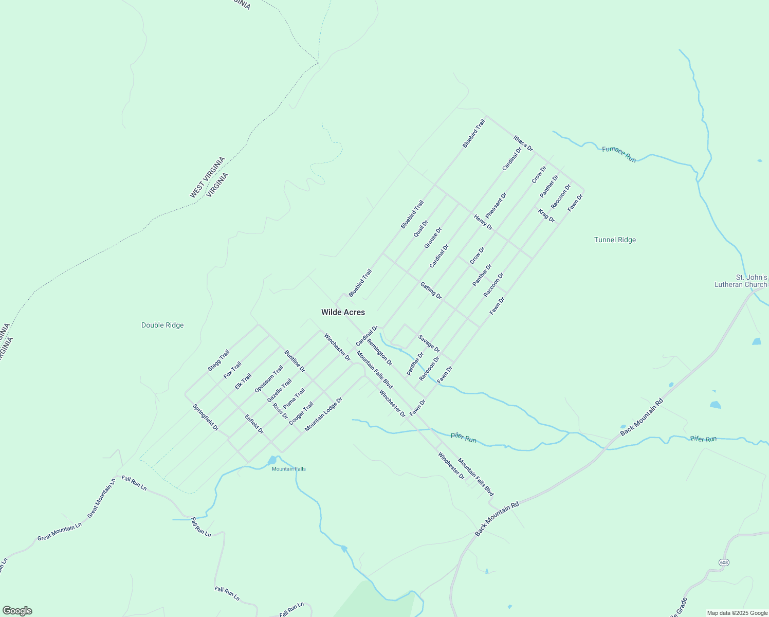 map of restaurants, bars, coffee shops, grocery stores, and more near 410 Grouse Drive in Winchester