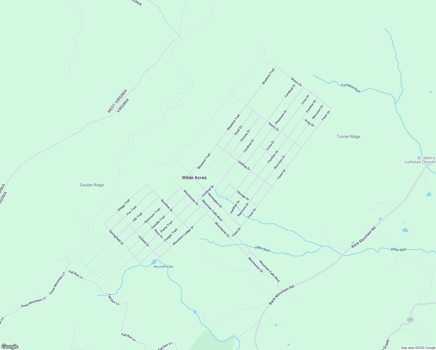 map of restaurants, bars, coffee shops, grocery stores, and more near 410 Grouse Drive in Winchester