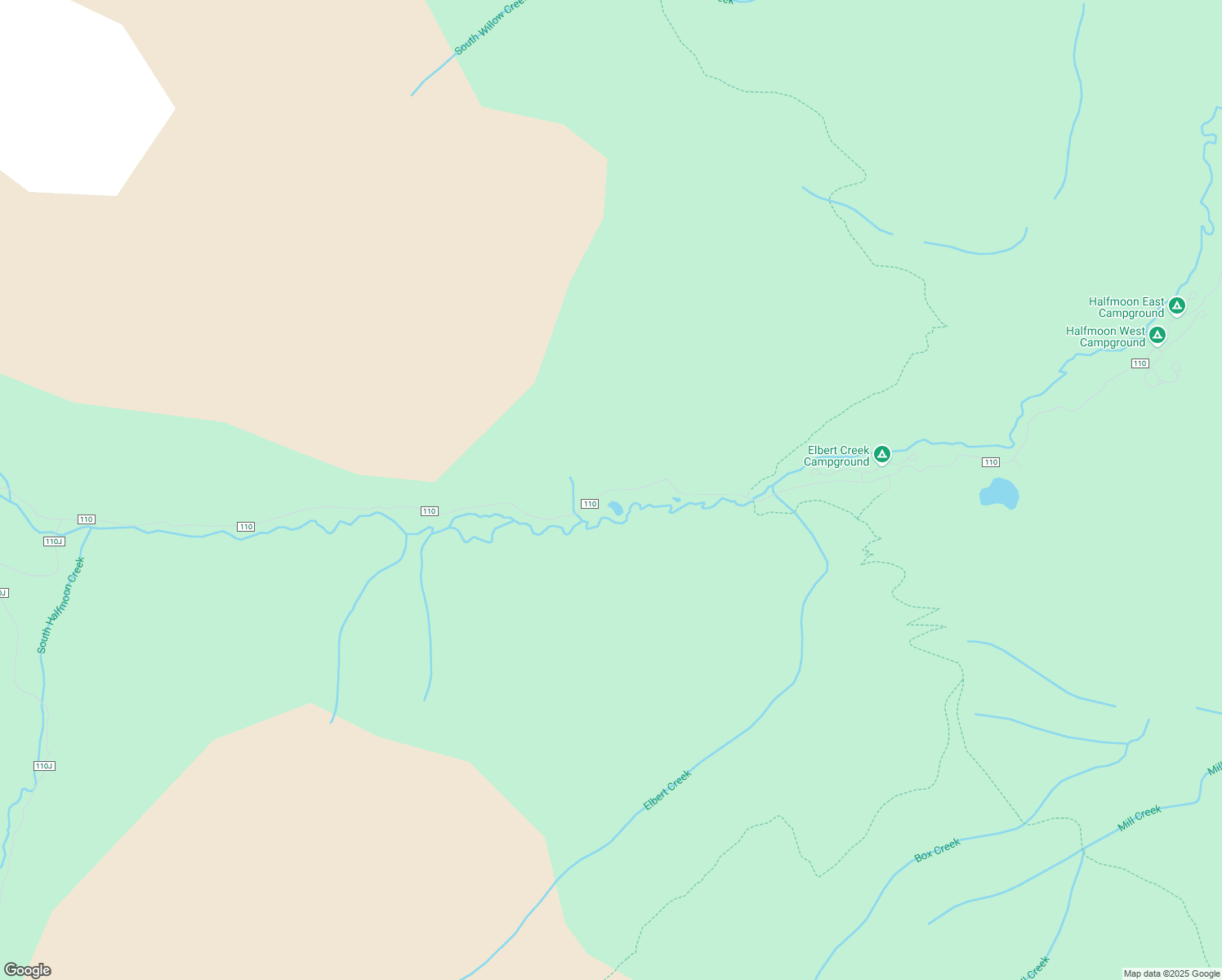 map of restaurants, bars, coffee shops, grocery stores, and more near Halfmoon Road in Leadville