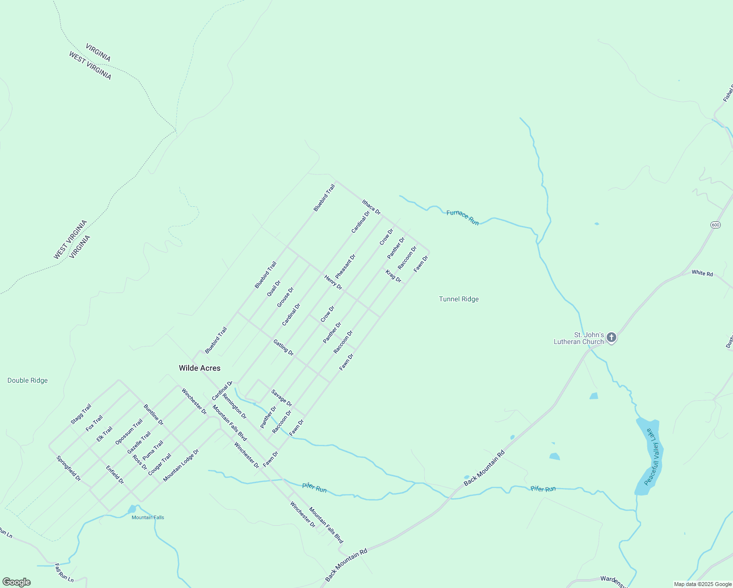 map of restaurants, bars, coffee shops, grocery stores, and more near 706 Panther Drive in Winchester