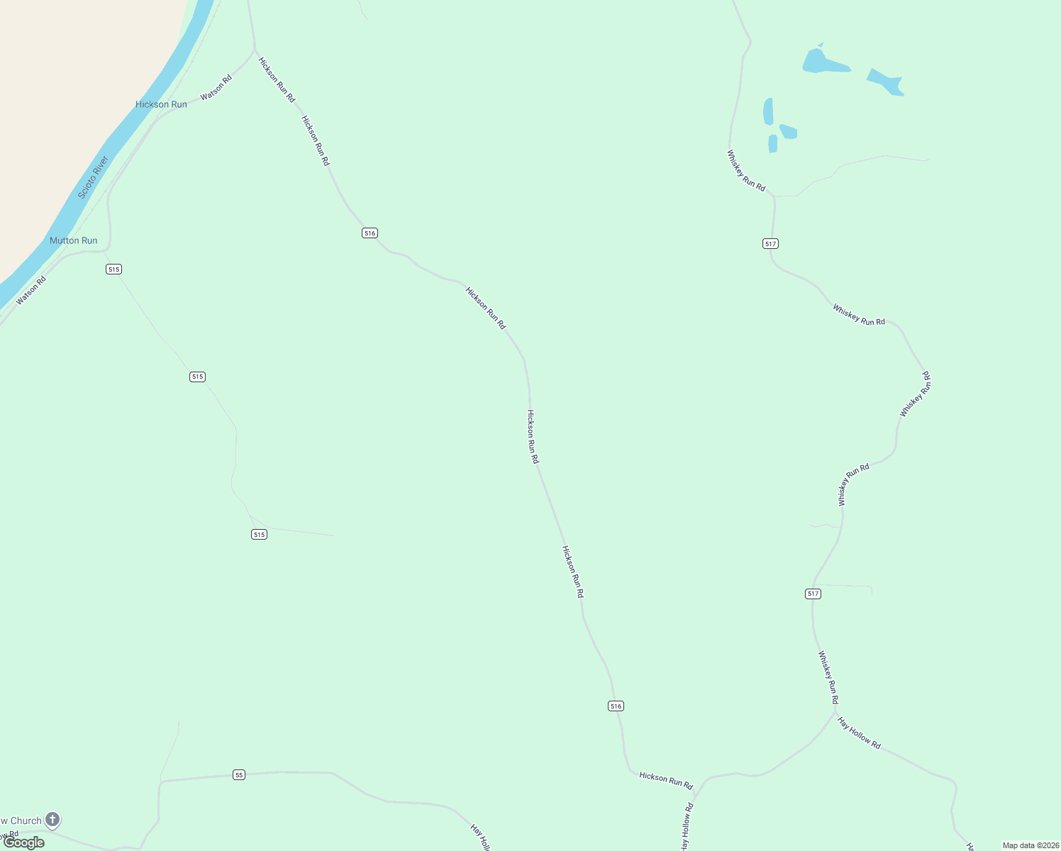 map of restaurants, bars, coffee shops, grocery stores, and more near 1217 Hickson Run Road in Chillicothe
