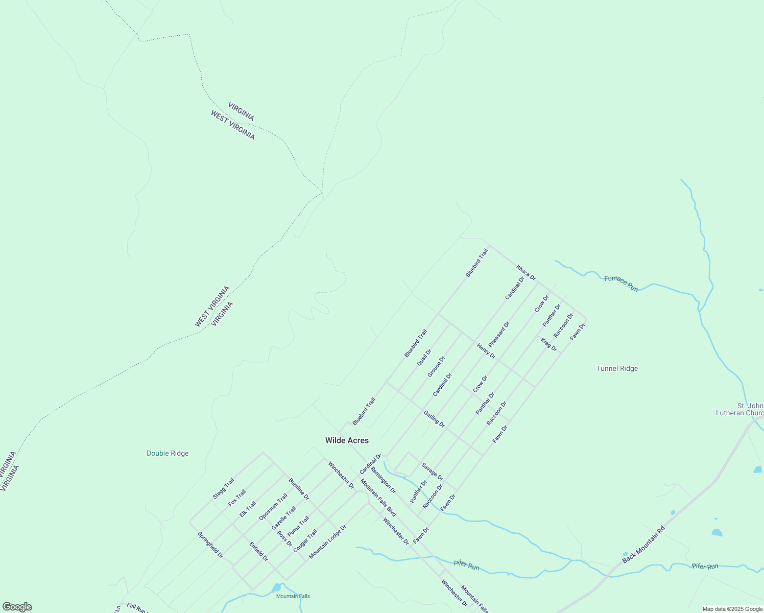 map of restaurants, bars, coffee shops, grocery stores, and more near 180 Fox Run Lane in Winchester