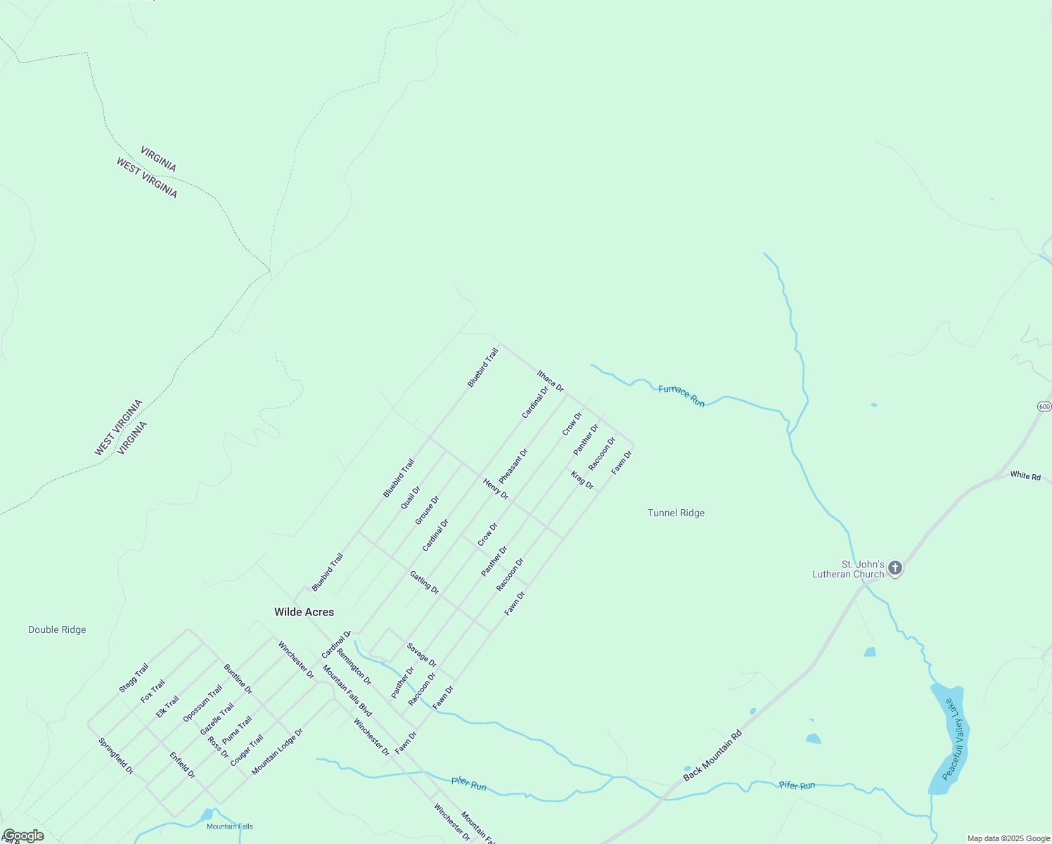 map of restaurants, bars, coffee shops, grocery stores, and more near 632 Cardinal Drive in Winchester