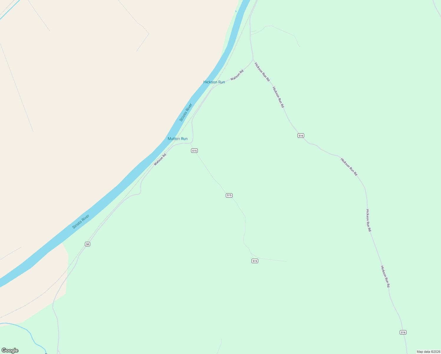 map of restaurants, bars, coffee shops, grocery stores, and more near 369 Mutton Run Road in Chillicothe