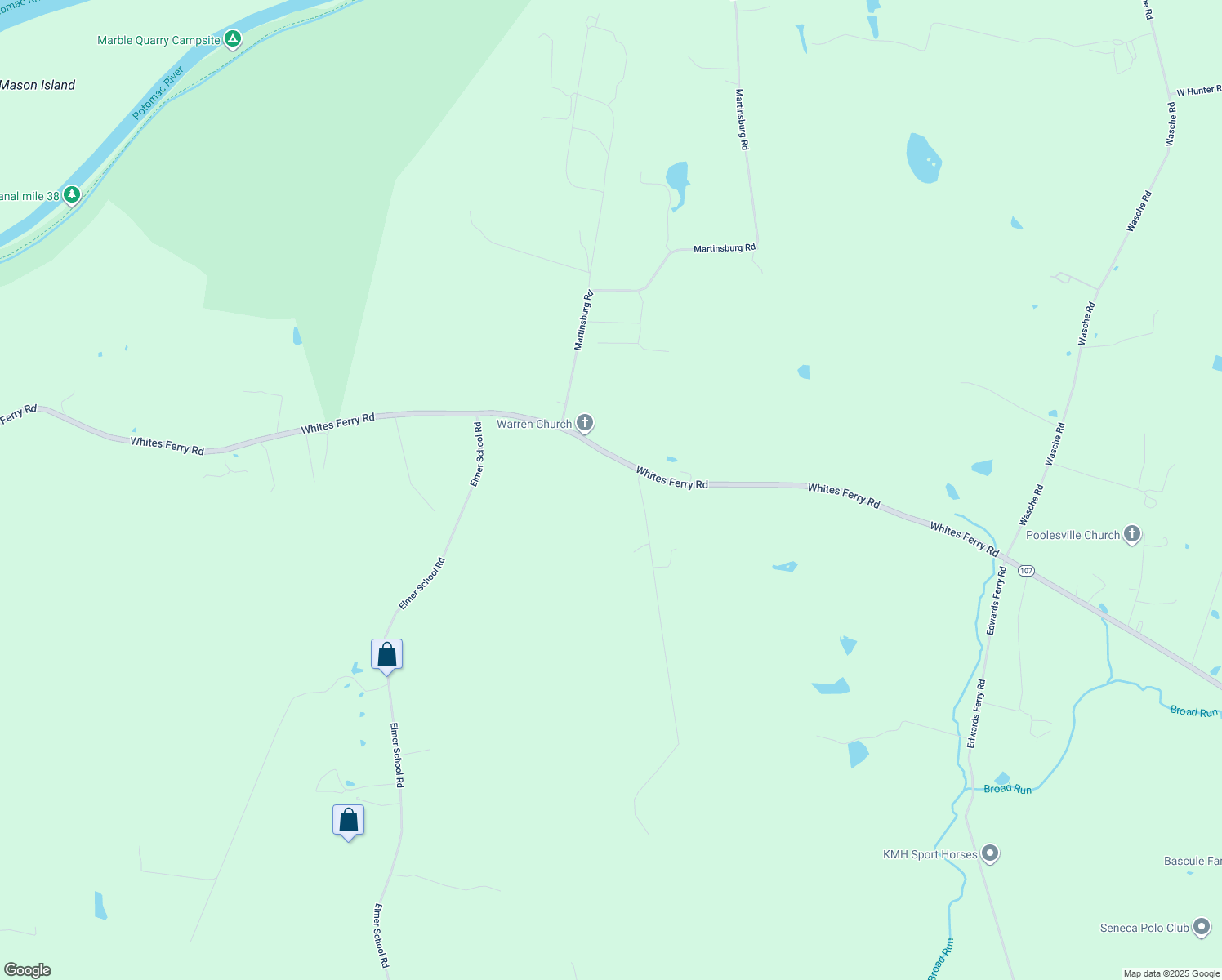 map of restaurants, bars, coffee shops, grocery stores, and more near 18626 Trundle Road in Dickerson