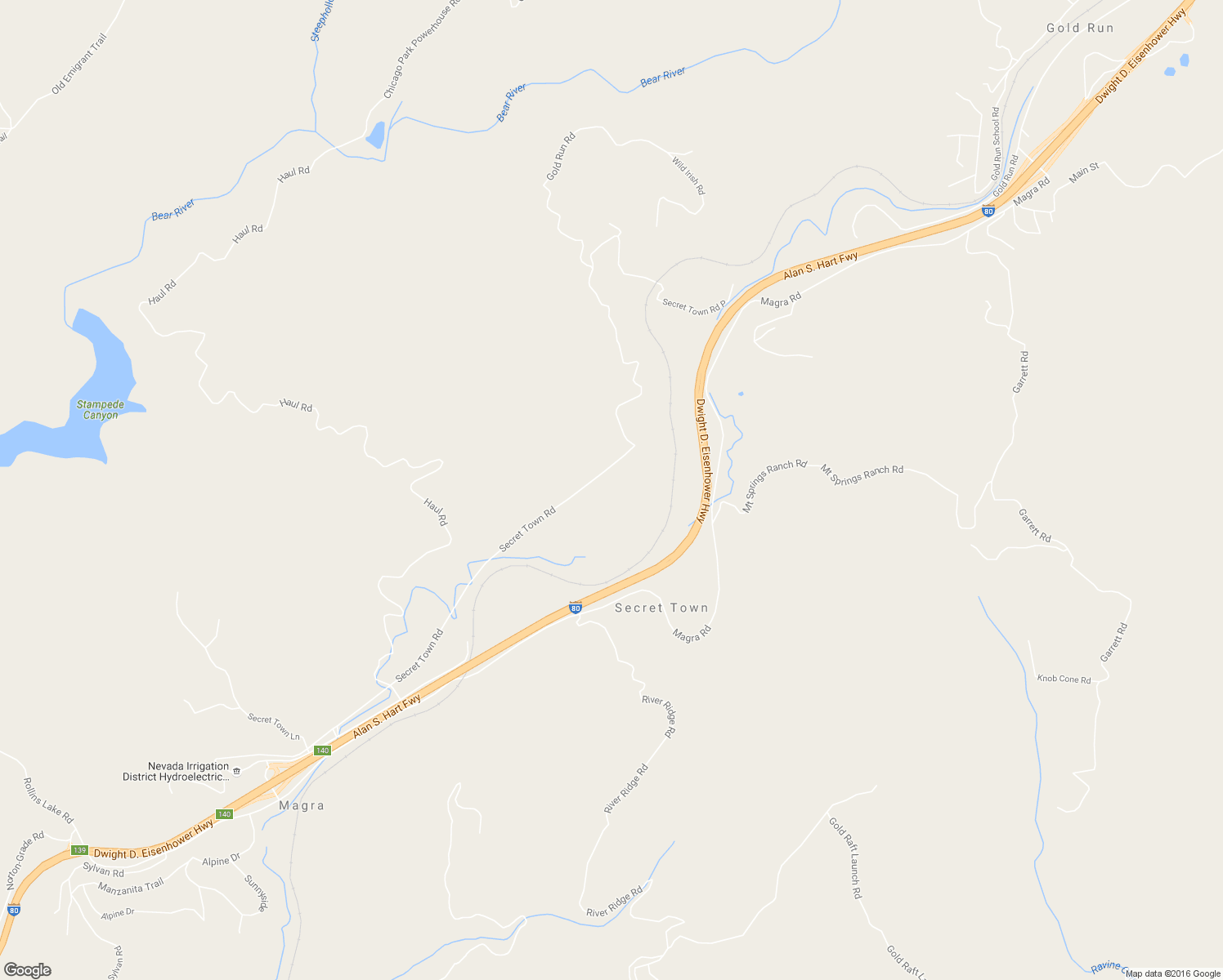 map of restaurants, bars, coffee shops, grocery stores, and more near 29115 Secret Town Road in Colfax