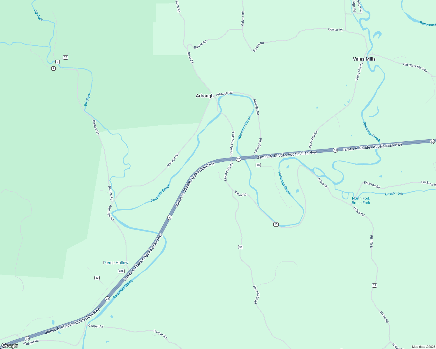 map of restaurants, bars, coffee shops, grocery stores, and more near 37933 Mound Hill Road in Wilkesville