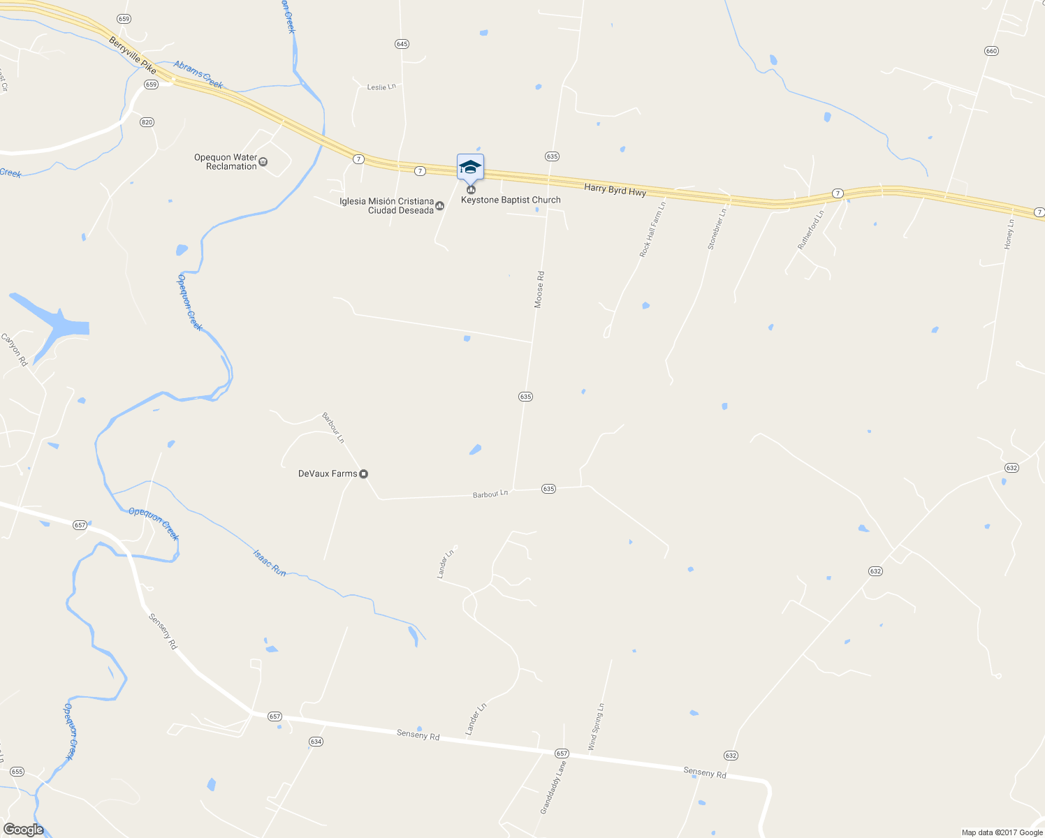 map of restaurants, bars, coffee shops, grocery stores, and more near 787 Moose Road in Berryville
