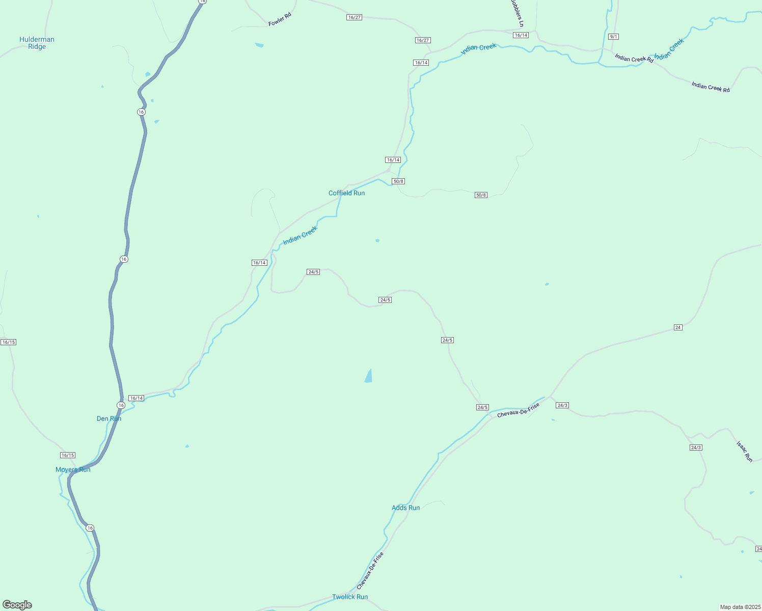 map of restaurants, bars, coffee shops, grocery stores, and more near County Road 24/5 in Pullman