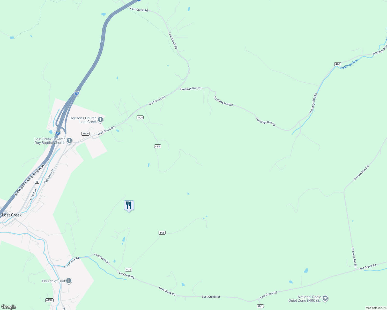 map of restaurants, bars, coffee shops, grocery stores, and more near 1075 Batton Hollow in Mount Clare