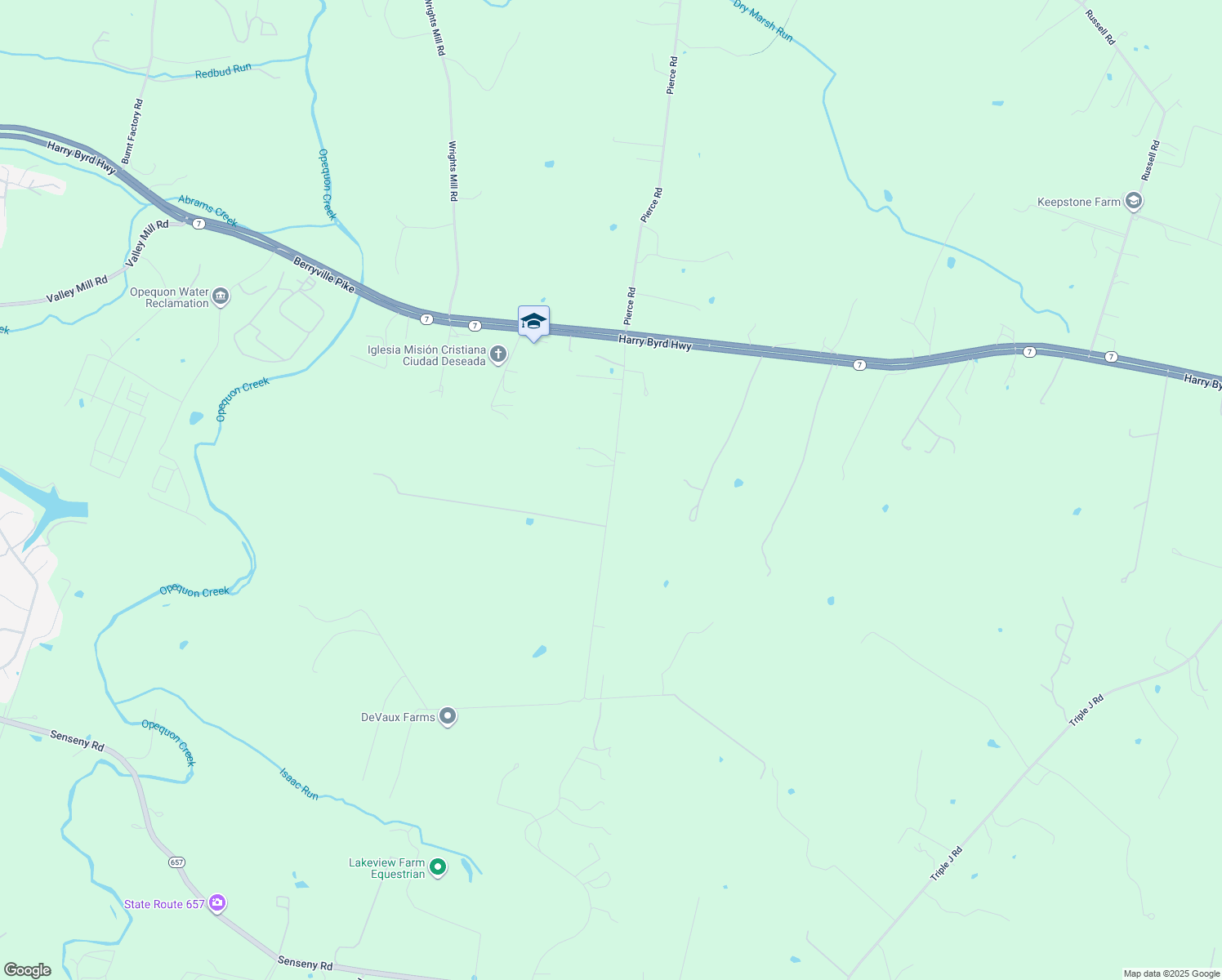 map of restaurants, bars, coffee shops, grocery stores, and more near 505 Moose Rd in Berryville