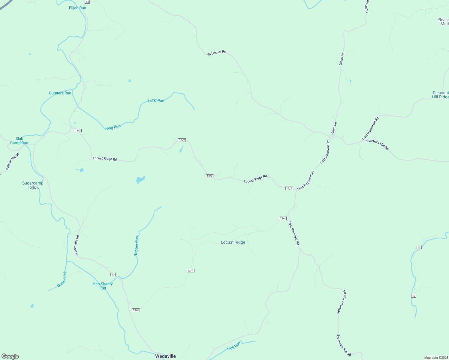 map of restaurants, bars, coffee shops, grocery stores, and more near 1576 Locust Ridge Road in Washington