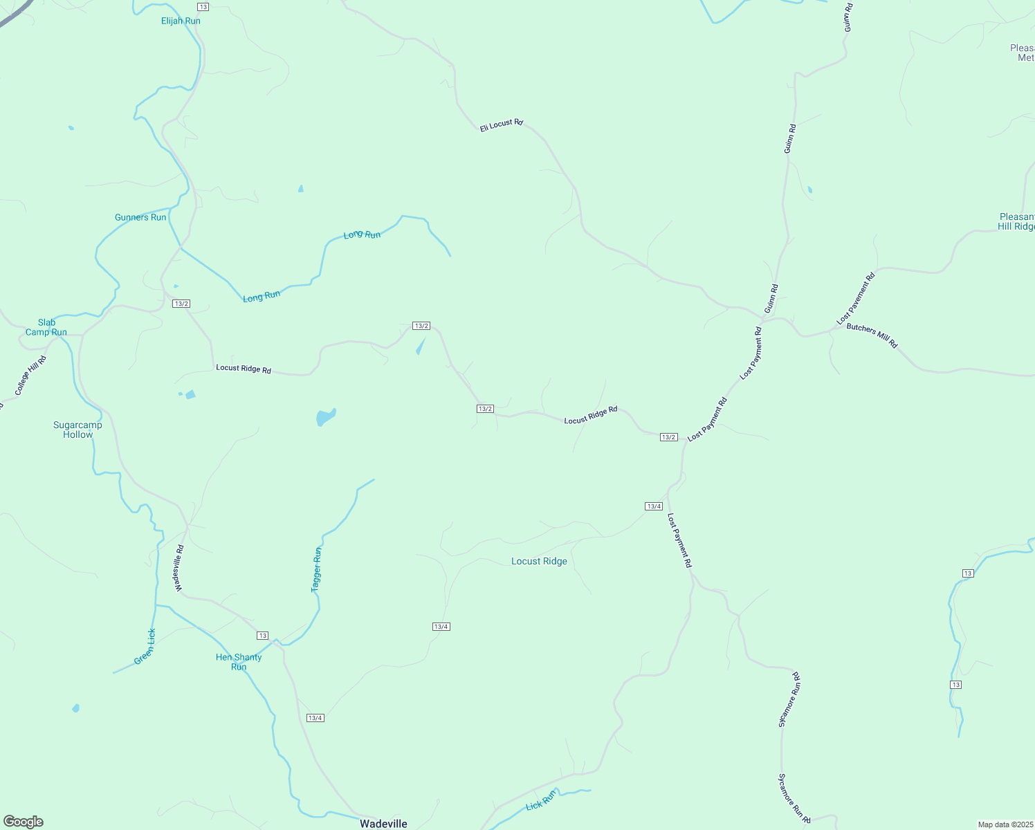 map of restaurants, bars, coffee shops, grocery stores, and more near 1576 Locust Ridge Road in Washington