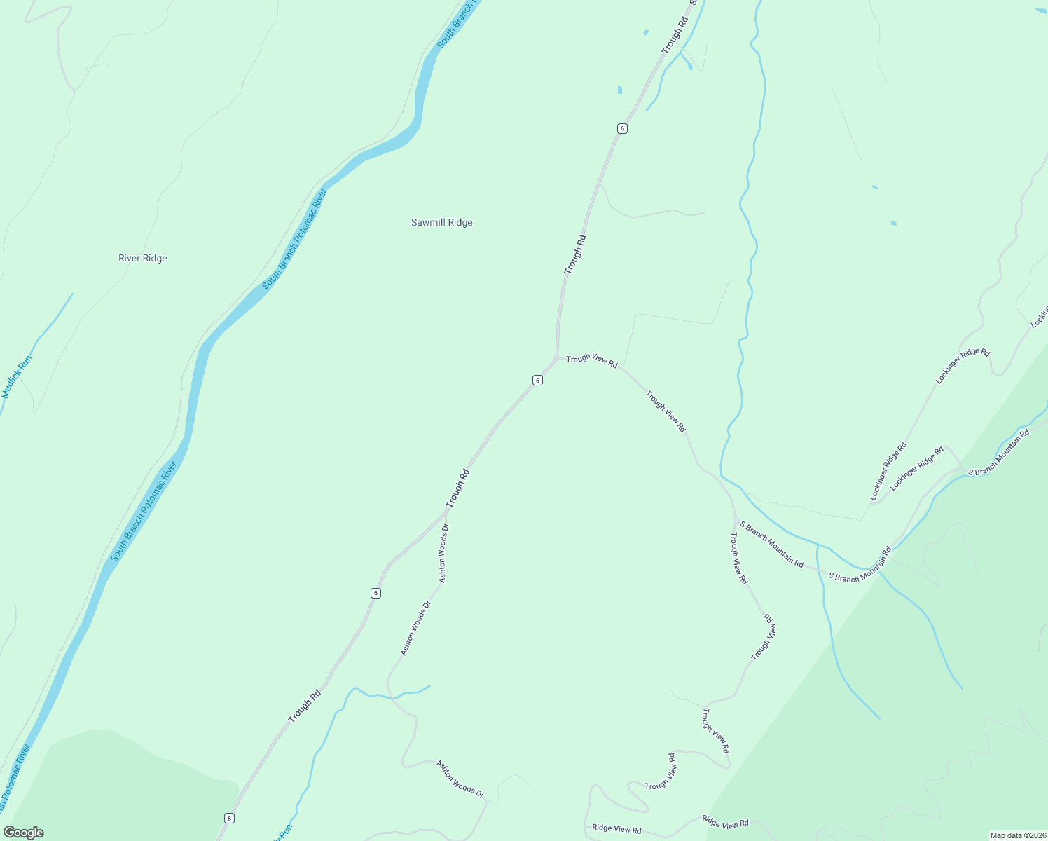 map of restaurants, bars, coffee shops, grocery stores, and more near Trough Road in Moorefield