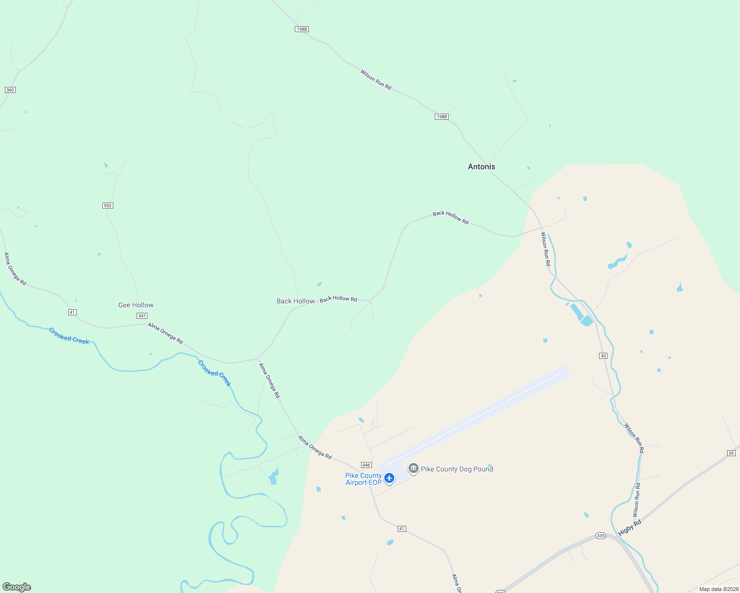 map of restaurants, bars, coffee shops, grocery stores, and more near 831 Back Hollow Road in Waverly