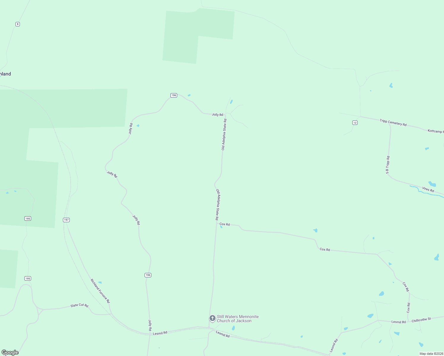 map of restaurants, bars, coffee shops, grocery stores, and more near 2708 Adelphia State Road in Wellston