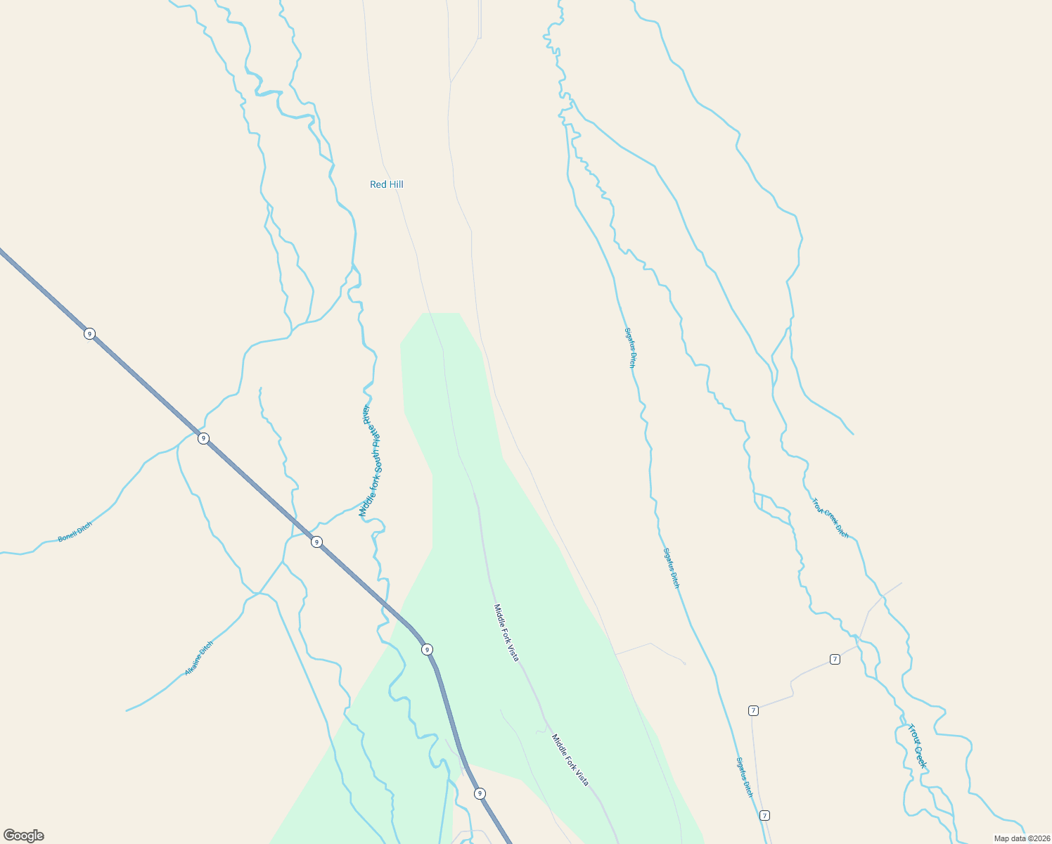 map of restaurants, bars, coffee shops, grocery stores, and more near 2578 Redhill Road in Fairplay