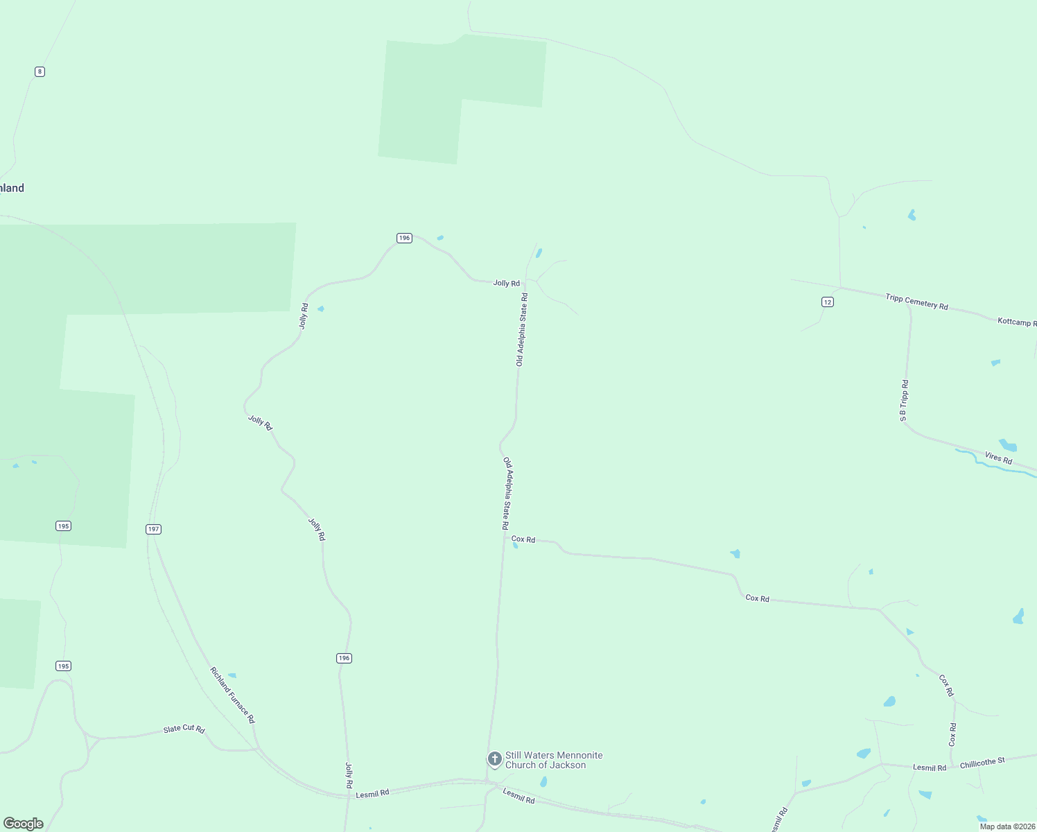 map of restaurants, bars, coffee shops, grocery stores, and more near 2708 Adelphia State Road in Wellston