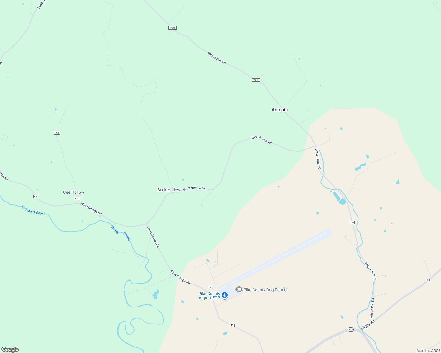 map of restaurants, bars, coffee shops, grocery stores, and more near 831-899 Back Hollow Road in Waverly