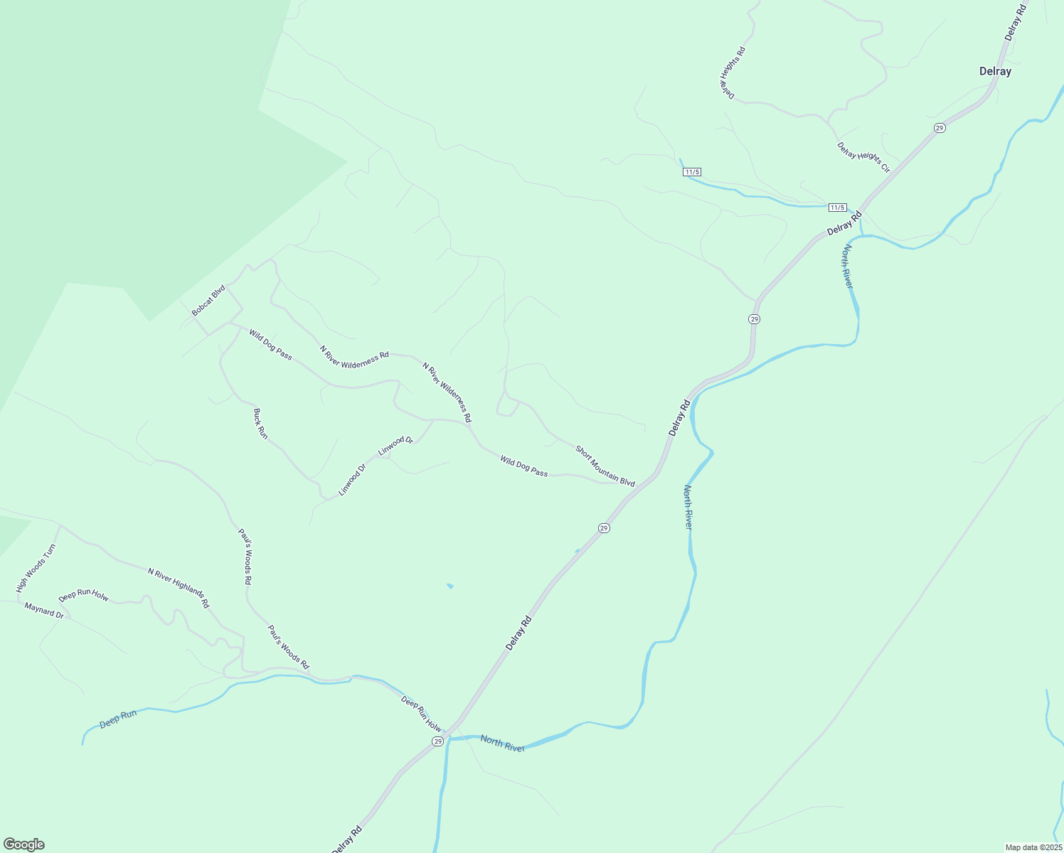 map of restaurants, bars, coffee shops, grocery stores, and more near 244 Short Mountain Heights Boulevard in Delray