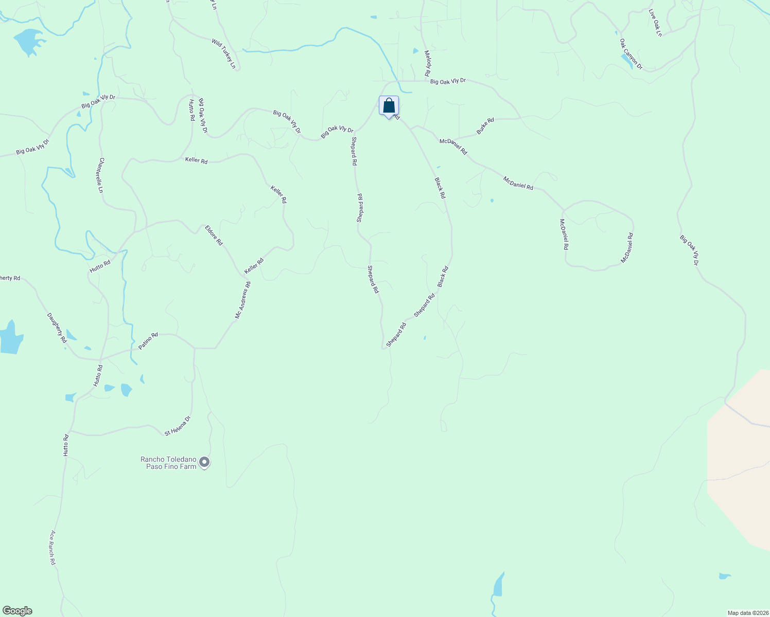 map of restaurants, bars, coffee shops, grocery stores, and more near 12128 Shepard Road in Smartsville