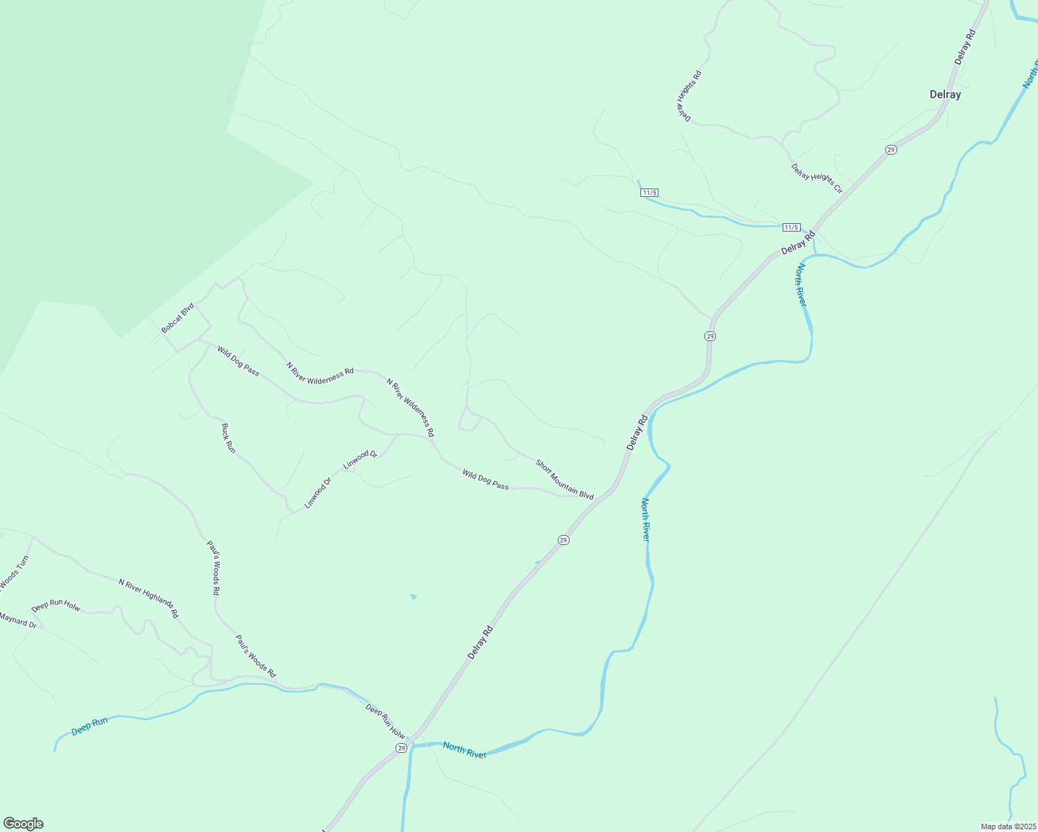 map of restaurants, bars, coffee shops, grocery stores, and more near 244 Short Mountain Heights Boulevard in Delray