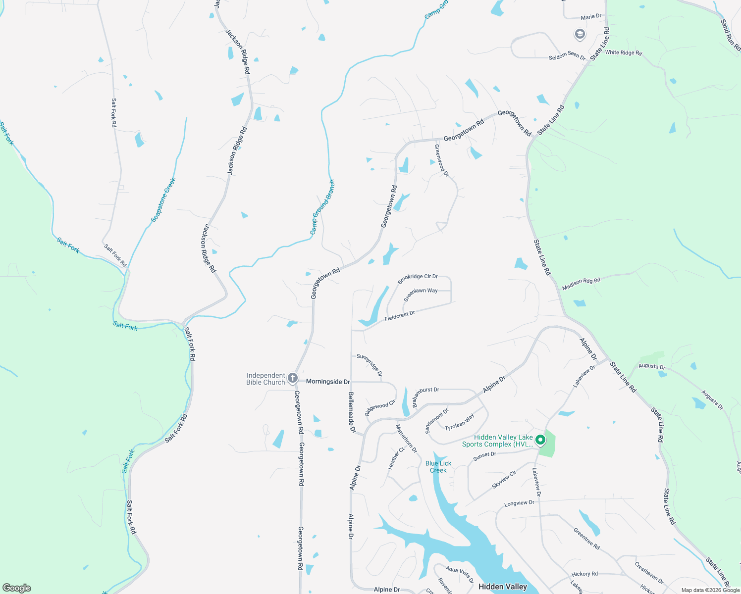 map of restaurants, bars, coffee shops, grocery stores, and more near 21343 Fox Ridge Road in Lawrenceburg