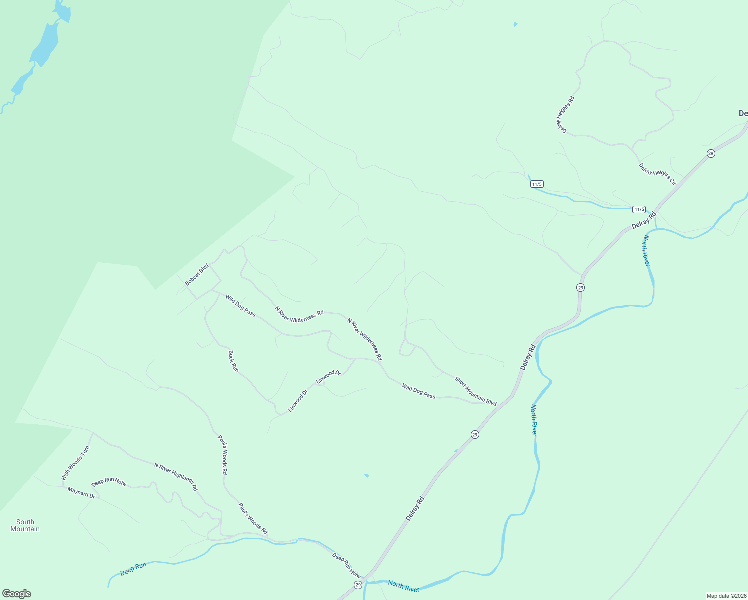 map of restaurants, bars, coffee shops, grocery stores, and more near David's Road in Baker