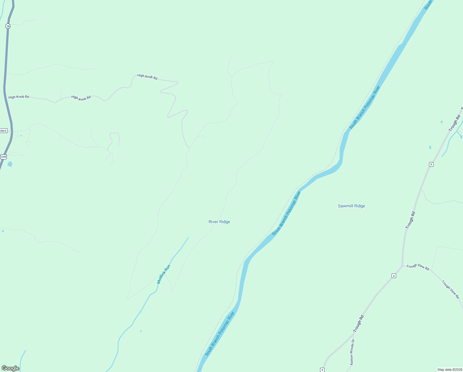 map of restaurants, bars, coffee shops, grocery stores, and more near 5077 High Knob Road in Old Fields