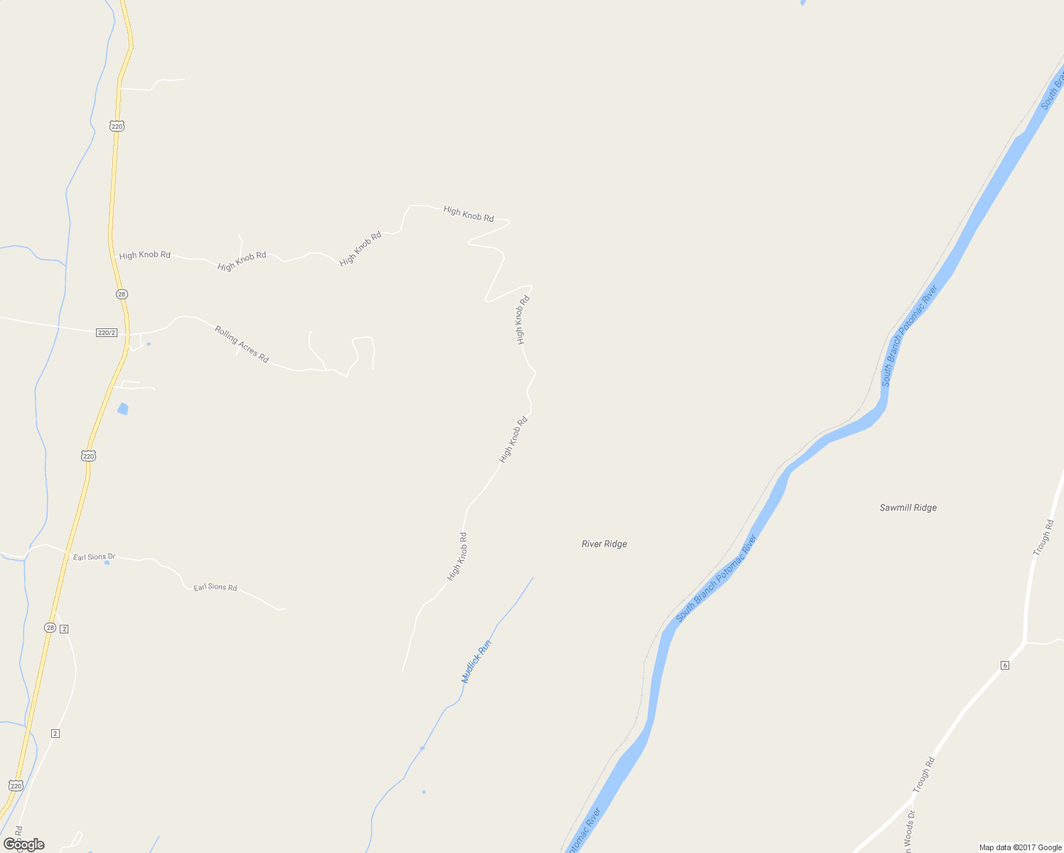 map of restaurants, bars, coffee shops, grocery stores, and more near 2535 High Knob Road in Old Fields