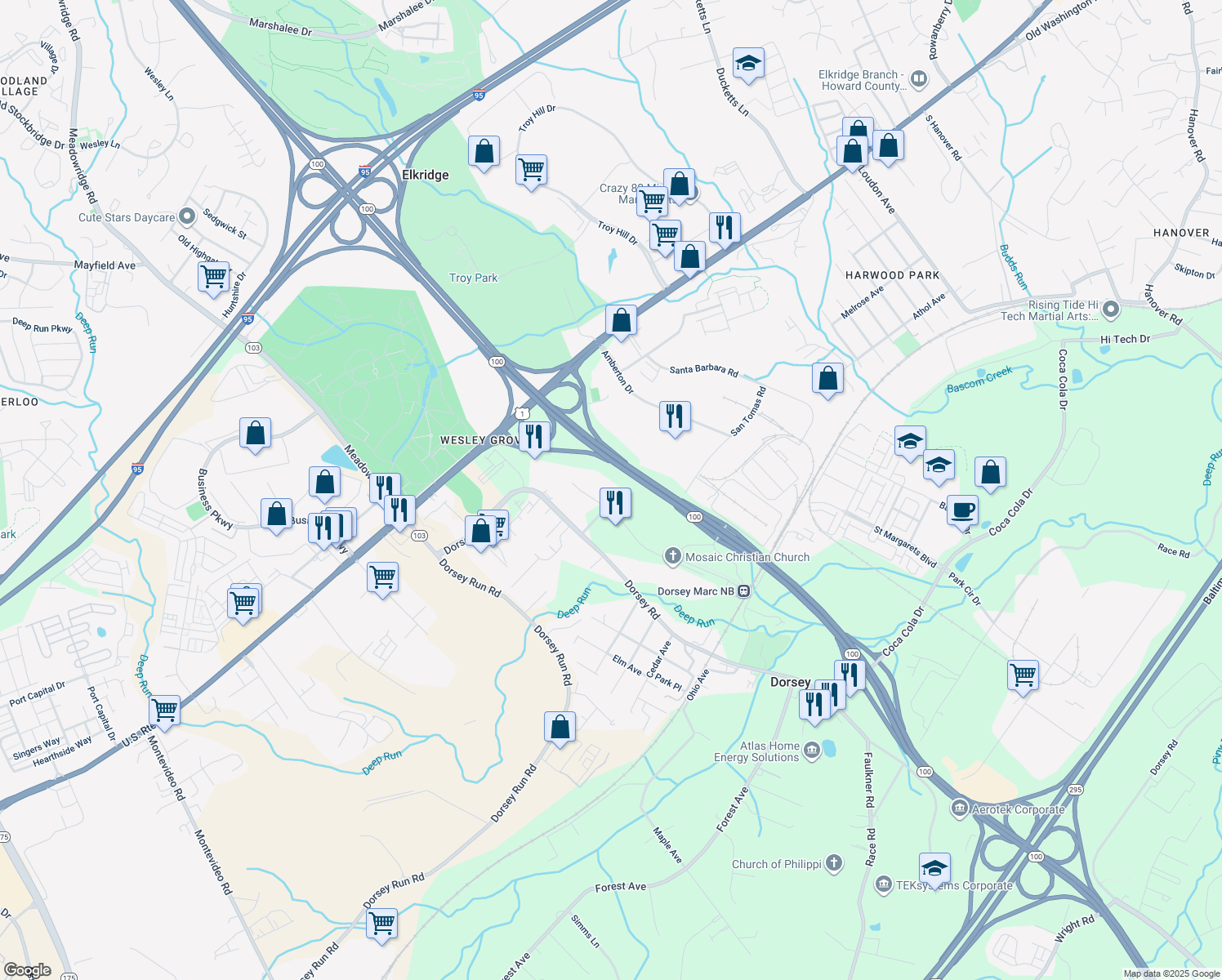 6823 Deerpath Road, Elkridge MD Walk Score