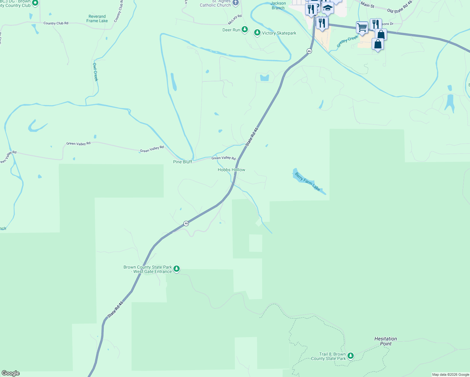 map of restaurants, bars, coffee shops, grocery stores, and more near 911 Sams Hill Road in Nashville