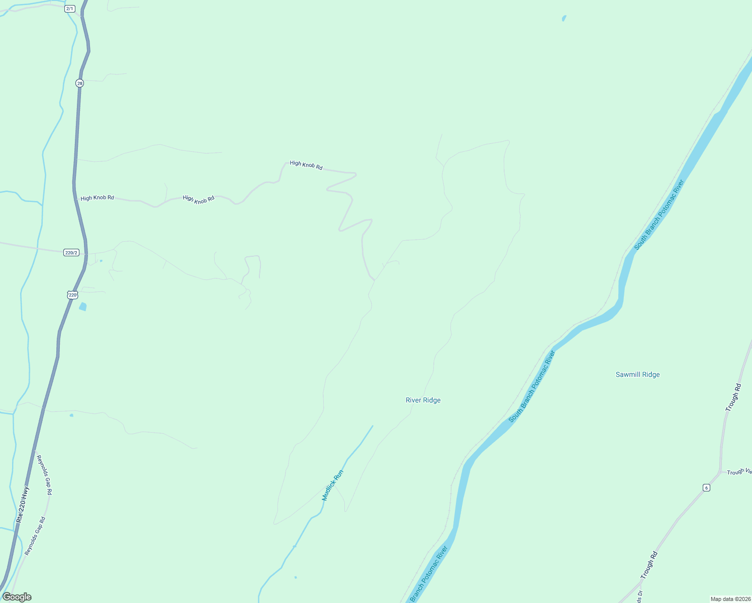 map of restaurants, bars, coffee shops, grocery stores, and more near 2535 High Knob Road in Old Fields