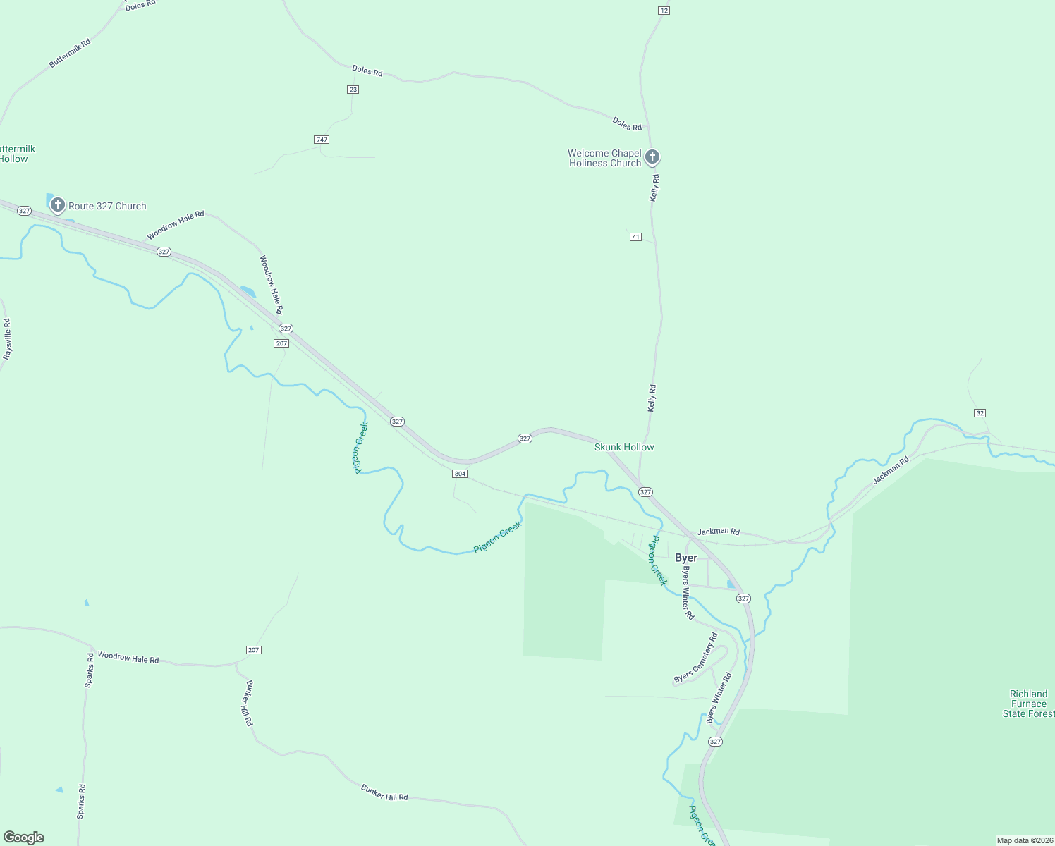 map of restaurants, bars, coffee shops, grocery stores, and more near 18478 Ohio 327 in Wellston