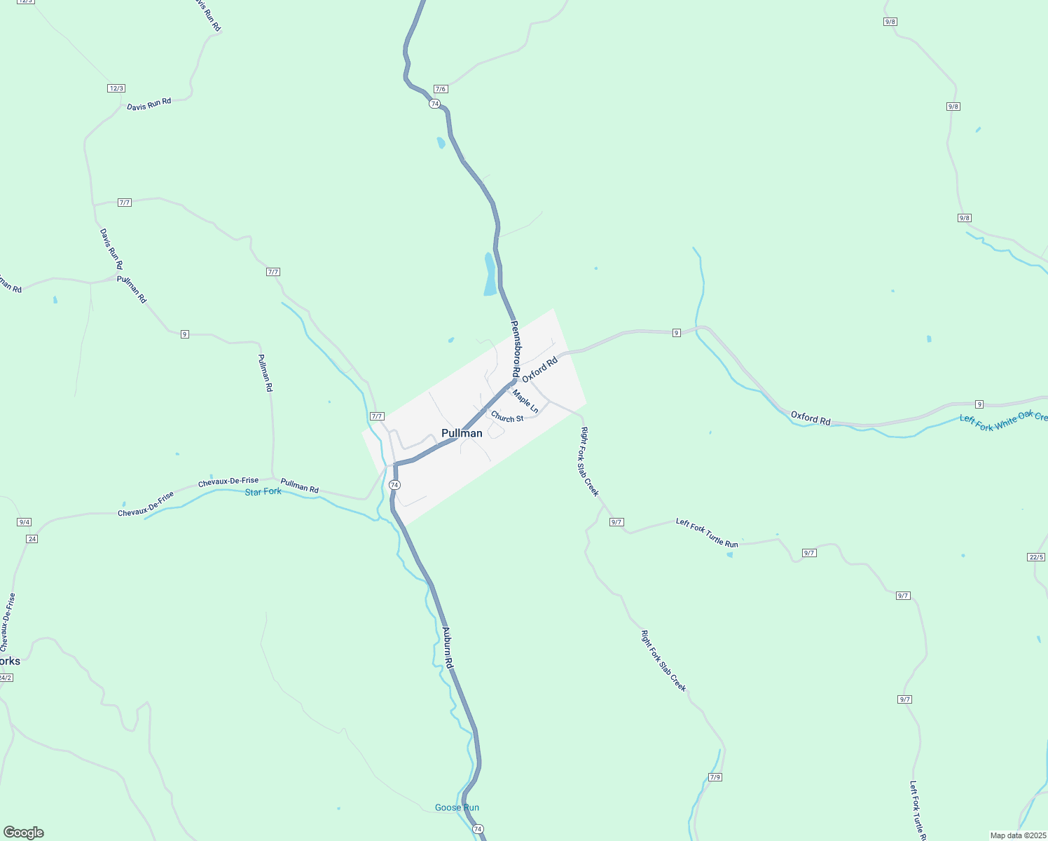 map of restaurants, bars, coffee shops, grocery stores, and more near 136 Church Street in Pullman