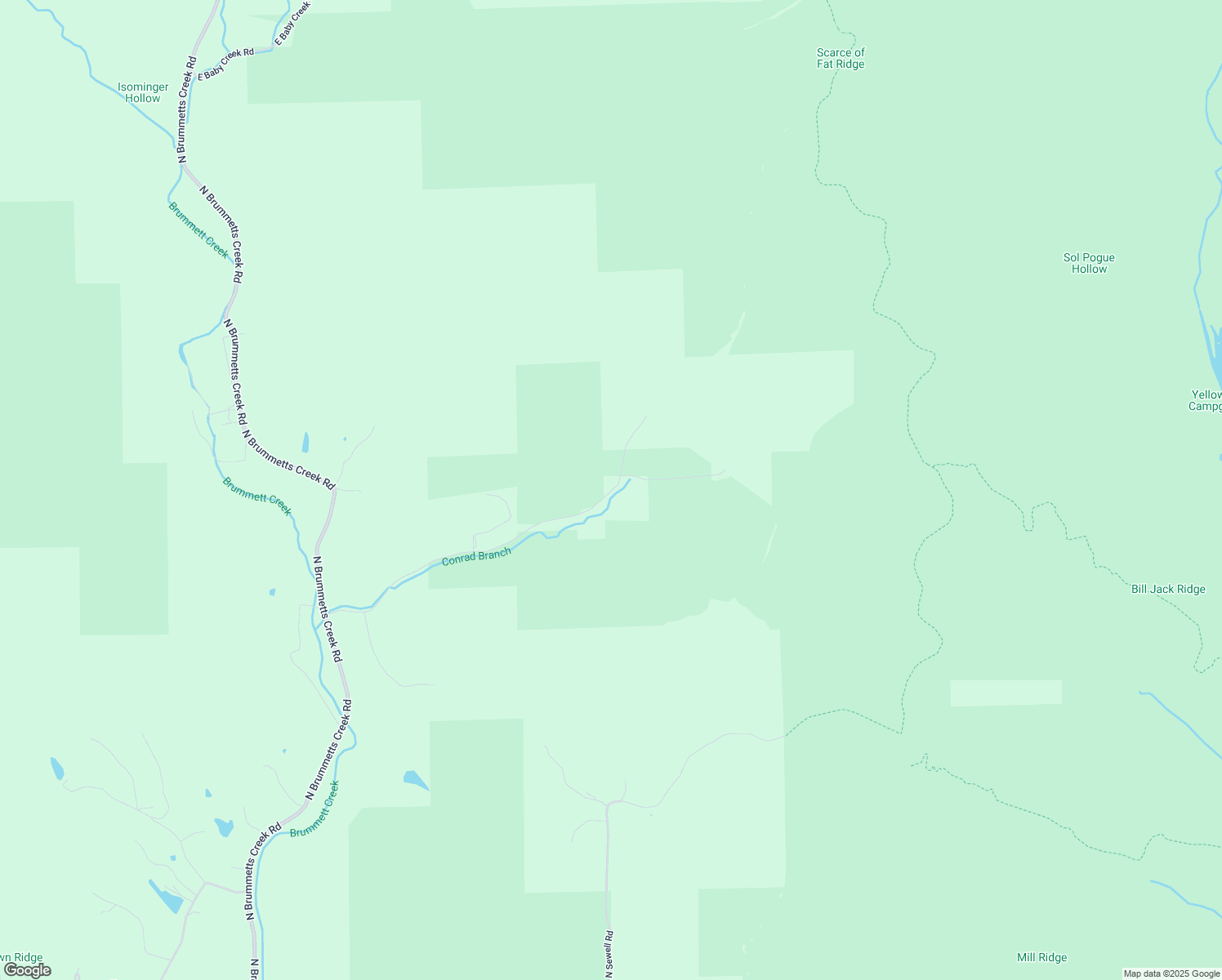 map of restaurants, bars, coffee shops, grocery stores, and more near 8865-9673 East Brock Road in Bloomington