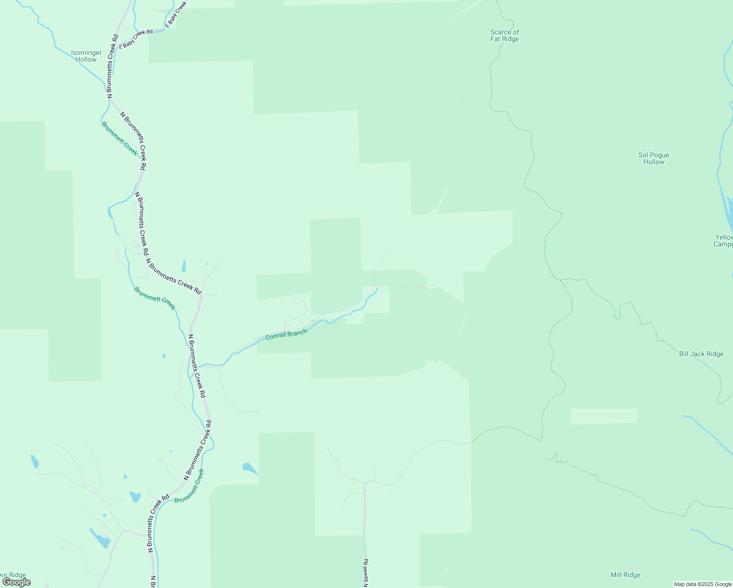 map of restaurants, bars, coffee shops, grocery stores, and more near 8865-9673 East Brock Road in Bloomington